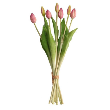 Real Feel Tulip Bunch Light Purple