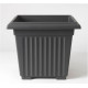 Stewart Corinthian 40cm Square Planter - Black