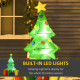 5ft Inflatable Christmas Tree Xmas Air Blown Holiday Decoration LED Lawn Yard Outdoor Ornaments