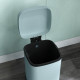 12L Modern Boxy Metal Home Kitchen Bin - Light Green