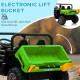 12V 2 Seater Kids Electric Ride-On Car with Electric Bucket, Remote Control - Green