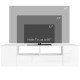 16 LED Light TV Stand, with Storage - High Gloss White