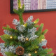 Set of Two 2ft Christmas Trees, with Lights, Berries and Pinecones