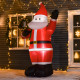 8ft Christmas Inflatable Santa Holiday Yard Decoration with LED Lights, Indoor Outdoor Lawn Blow Up Decor