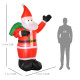 8ft Christmas Inflatable Santa Holiday Yard Decoration with LED Lights, Indoor Outdoor Lawn Blow Up Decor