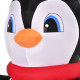 8ft Inflatable Christmas Penguin Holding Candy Cane Blow Up Outdoor Decoration with LED Lights for Holiday