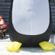 8ft Inflatable Penguin &amp; Christmas Banner Decoration w/ Inner LED Lights Indoor Outdoor Weather-Resistant Shell Fun Cute