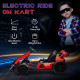 24V Electric Go Kart for Kids with Adjustable Seat for 6-12 Years, Red