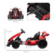 24V Electric Go Kart for Kids with Adjustable Seat for 6-12 Years, Red