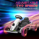 24V Electric Go Kart for Kids, Drift Ride-On Racing Go Kart with 2 Speeds, for Boys Girls Aged 8-12 Years Old, White