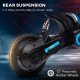 24V Electric Motorbike with Twist Grip Throttle, Music, Horn, 12&quot; Pneumatic Tyres, 16km/h Max Speed - Blue