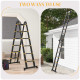 3.8m Duo Aluminium Ladder w/ Tool Holder - Yellow