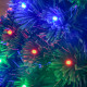 3 Feet Prelit Artificial Christmas Tree with Multi-Coloured Fiber Optic LED Light, Holiday Home Xmas Decoration, Green