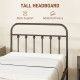 Single Minimalistic Metal Bed Frame - Black