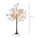 4ft Artificial Gypsophila Blossom Tree Light with 72 Warm White LED Light, Baby Breath Flowers for Home Party Wedding, Indoor an