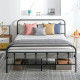 Double Minimalistic Metal Bed Frame - Black