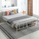 Double Minimalistic Metal Bed Frame - White