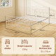 Double Minimalistic Metal Bed Frame - White