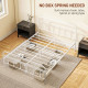 Double Minimalistic Metal Bed Frame - White