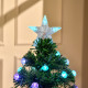 4FT Pre-Lit Artificial Christmas Tree w/Fibre Optic Decorations LED Light Holiday Home Xmas Decoration-Green