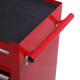 5 Drawer Tool Chest on Wheels, Lockable Steel Tool Trolley with Side Handle for Workshop, Garage, Red