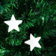 5FT Prelit Artificial Christmas Tree Fibre Optic Star LED Light Holiday Home Xmas Decoration with LED Light for Indoor Party, Gr