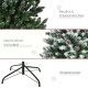 5FT Artificial Christmas Tree with Pine Cones, Holiday Home Xmas Decoration Automatic Open, Green