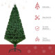 5FT Pre-Lit Fibre Optic Artificial Christmas Tree Holiday Xmas Décor with Tree Topper Multi-Colour