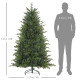 6ft Bare Artificial Christmas Tree, with 1821 Tips - Green