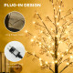 6ft Artificial Gypsophila Blossom Tree Light with 96 Warm White LED Light, Baby Breath Flowers for Home Party Wedding, Indoor an