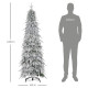 6ft Snow-Covered Unlit Artificial Christmas Tree