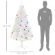 6ft Snow Artificial Christmas Tree w/ Metal Stand Decorations Home Seasonal Elegant Faux White