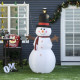 6ft Giant Inflatable Snowman Christmas Decoration w/ LED Lights Accessories Cute Family Fun Seasonal Outdoor Indoor