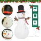 6ft Giant Inflatable Snowman Christmas Decoration w/ LED Lights Accessories Cute Family Fun Seasonal Outdoor Indoor