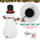 6ft Giant Inflatable Snowman Christmas Decoration w/ LED Lights Accessories Cute Family Fun Seasonal Outdoor Indoor