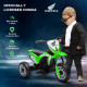 6V Kids Motorbike, Three-Wheel Kids Electric Bike with Horn, Startup Sound for Ages 18-36 Months - Green