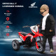 6V Kids Motorbike, Three-Wheel Kids Electric Bike with Horn, Startup Sound for Ages 18-36 Months - Red