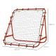 Adjustable Rebounder Net Kickback Target Goal for Teens Adults Training, Red