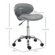 Adjustable Rolling Swivel Beauty Salon Chair, Stool for Spa, Grey