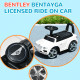 AIYAPLAY Bentley Bentayga Licensed Foot to Floor Ride on Car, Sliding Car Push Along Car w/ Under Seat Storage - White