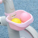 AIYAPLAY Kids Balance Bike for 1-3 Years Old with Adjustable Seat, Silent Wheels, Pink