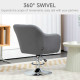 Swivel Microfibre Accent Chair for Living Room Contemporary Vanity Armchair with Adjustable Height Thick Cushion Lumbar Support 