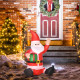 4ft Inflatable Christmas Santa Claus Gift with LED Xmas Décor Holiday Outdoor Yard Decoration