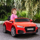 Kids Licensed Audi TT Ride-On Car 12V Battery w/ Remote Suspension Headlights and MP3 Player 3km/h Red