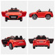 Kids Licensed Audi TT Ride-On Car 12V Battery w/ Remote Suspension Headlights and MP3 Player 3km/h Red