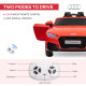 Compatible for 12V Rechargeable Battery Ride On Car w/ Remote Forward Reverse Lights Horn MP3 Player Red w/ Seat Belt Audi TT RS