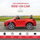 Kids Licensed Audi TT Ride-On Car 12V Battery w/ Remote Suspension Headlights and MP3 Player 3km/h Red