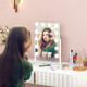 12 LED bulb Tabletop Makeup Mirror, with Adjustable Settings