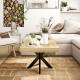 Bold Rustic Block Coffee Table - Wood-Effect