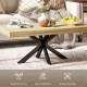 Bold Rustic Block Coffee Table - Wood-Effect